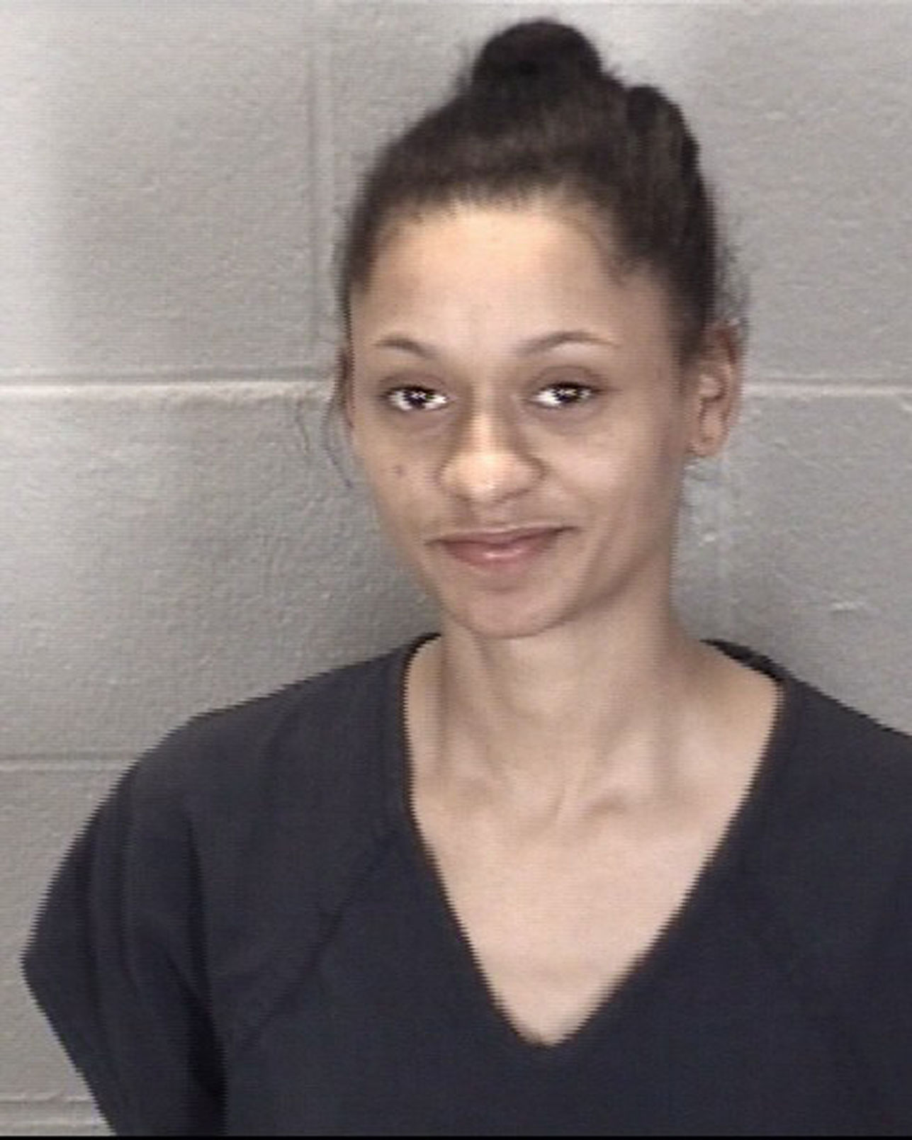 Police Dog Barking Woman